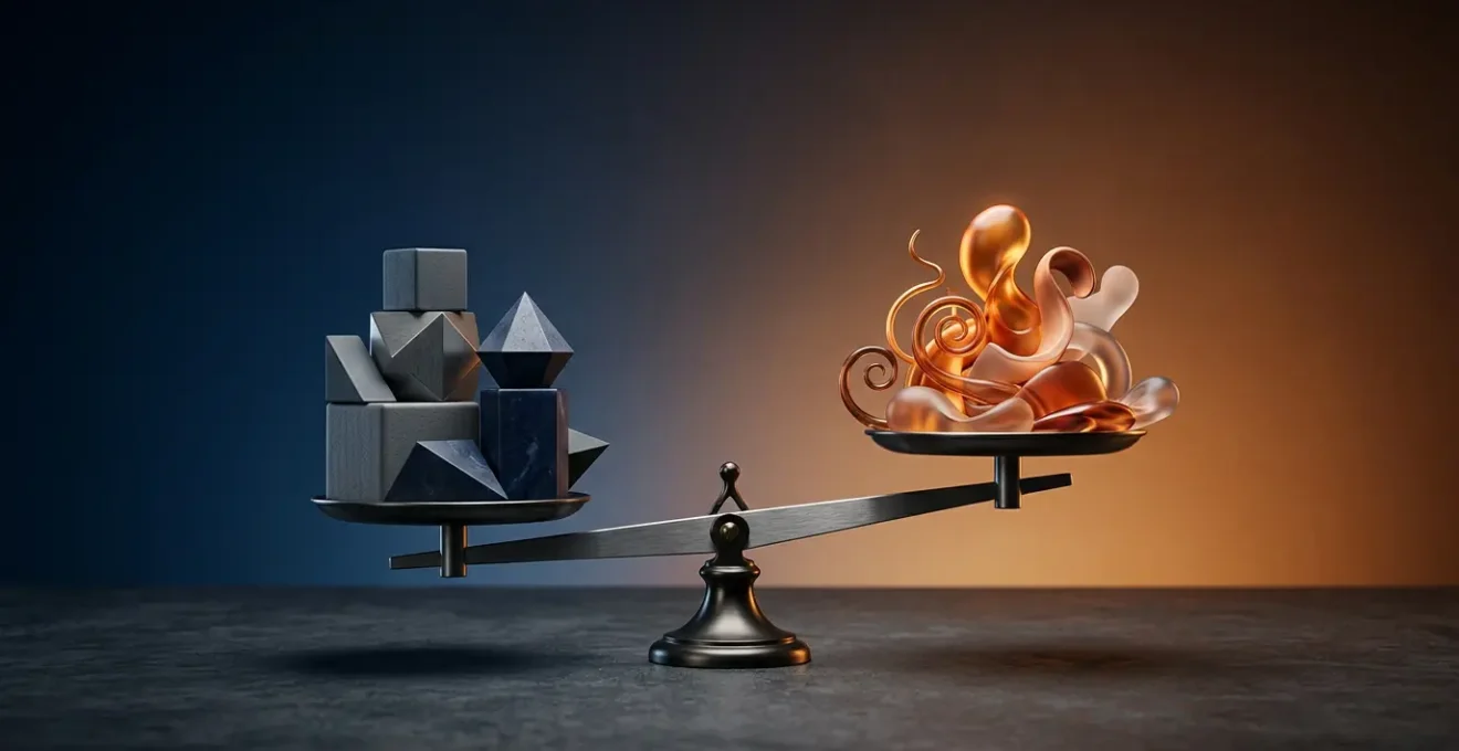 Concept symbolique représentant la psychologie de l'investissement et les décisions financières émotionnelles