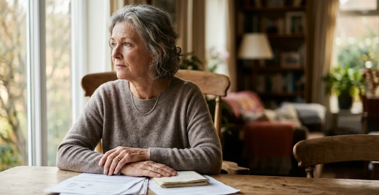 Personne senior réfléchissant à sa protection financière future