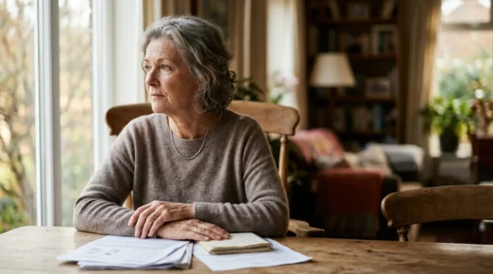 Personne senior réfléchissant à sa protection financière future