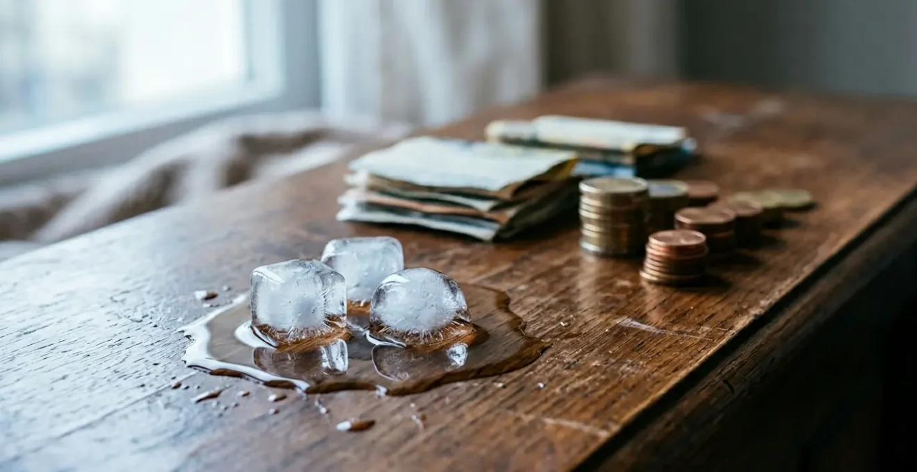 Concept visuel illustrant la perte de pouvoir d'achat de l'épargne face à l'inflation