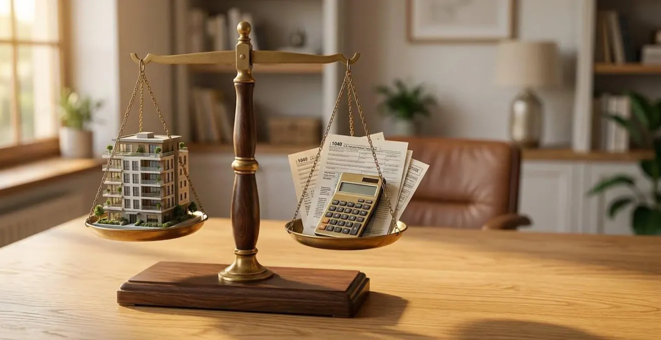 Scène symbolisant l'optimisation fiscale en investissement locatif meublé