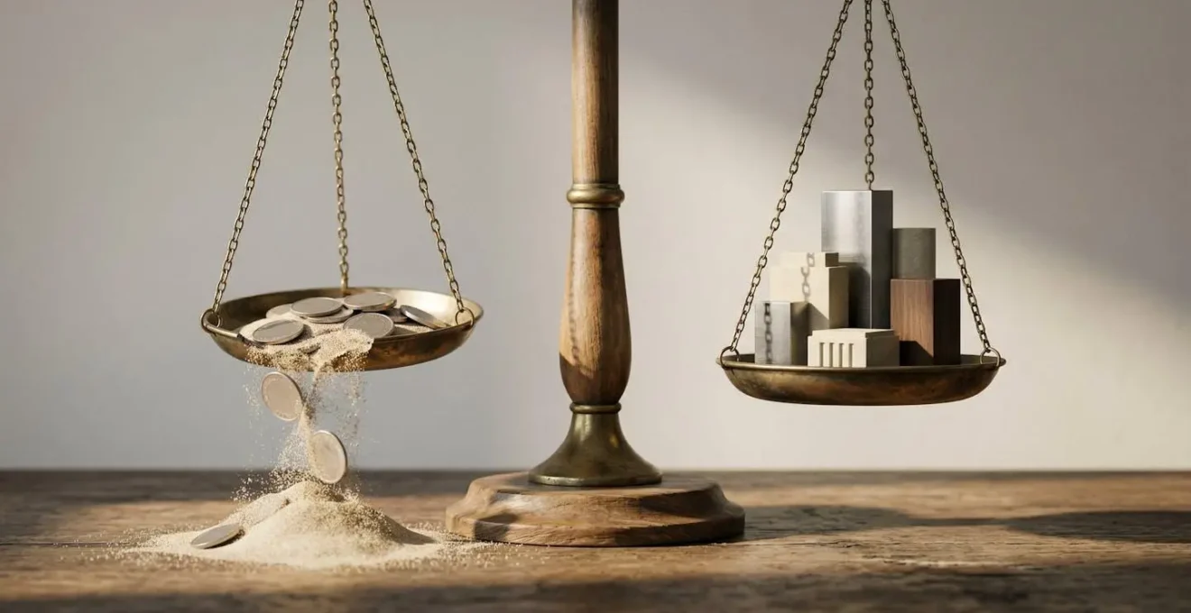 Illustration symbolique représentant la protection du pouvoir d'achat face à l'inflation dans un contexte d'épargne et d'assurance