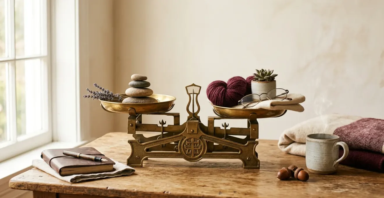 Concept de sérénité financière à la retraite avec équilibre et planification